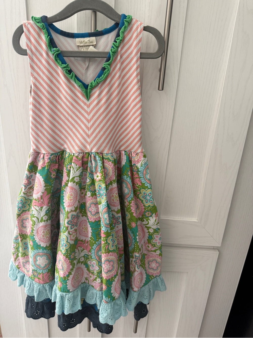 Matilda Jane CAKE WALK Layered TWIRL Skirt Sundress Girls Sz 8